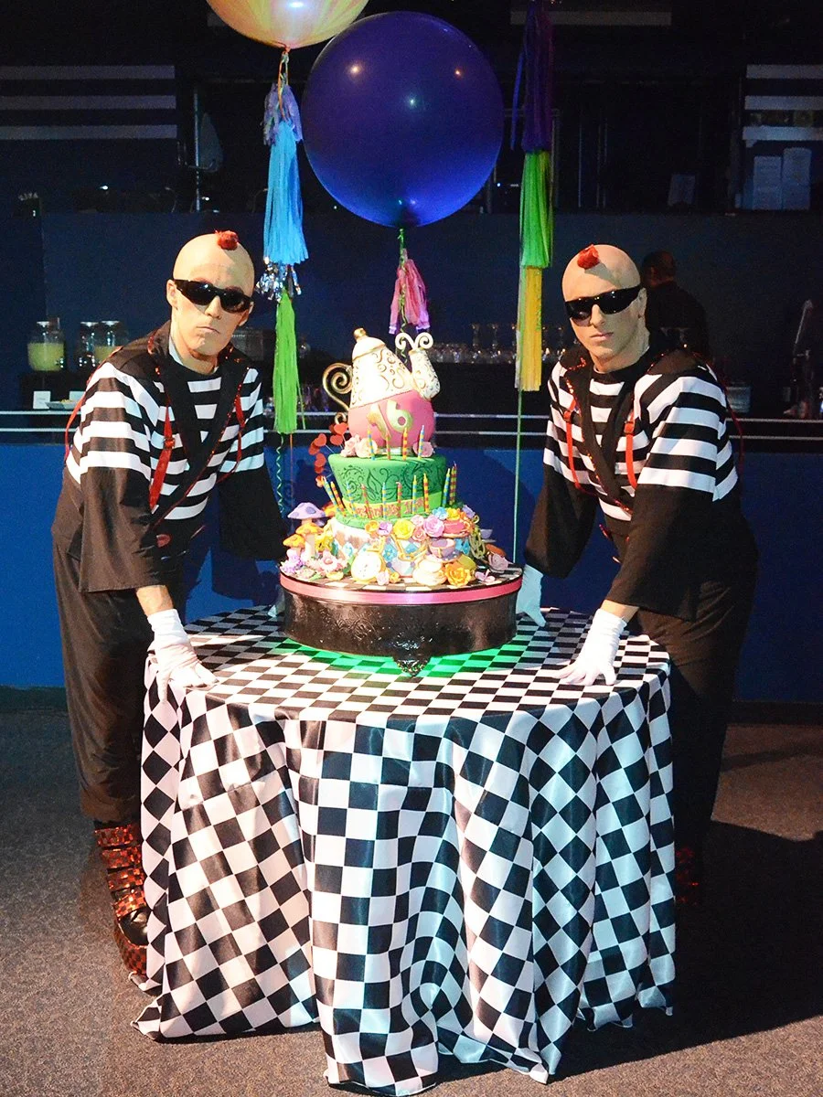 Themed performer at an event