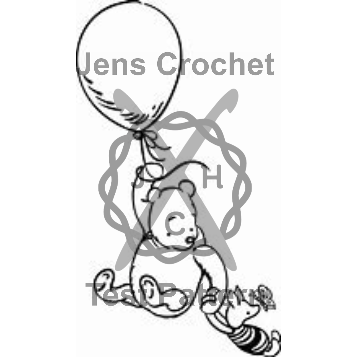 Pooh & Piglet with Balloon