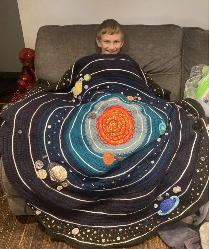 "Into Orbit" Blanket