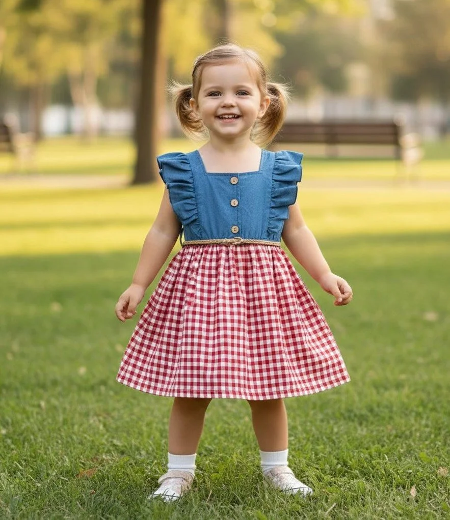 Gingham Picnic Dress
