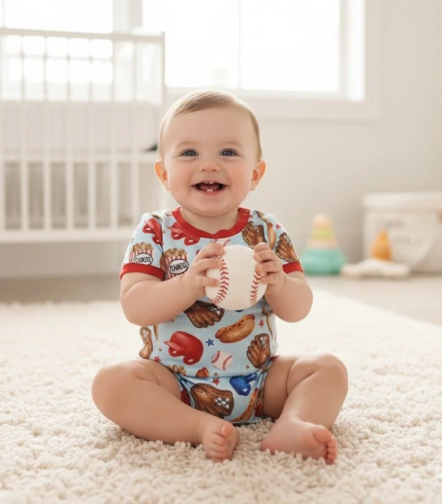 Little Slugger Baseball Romper