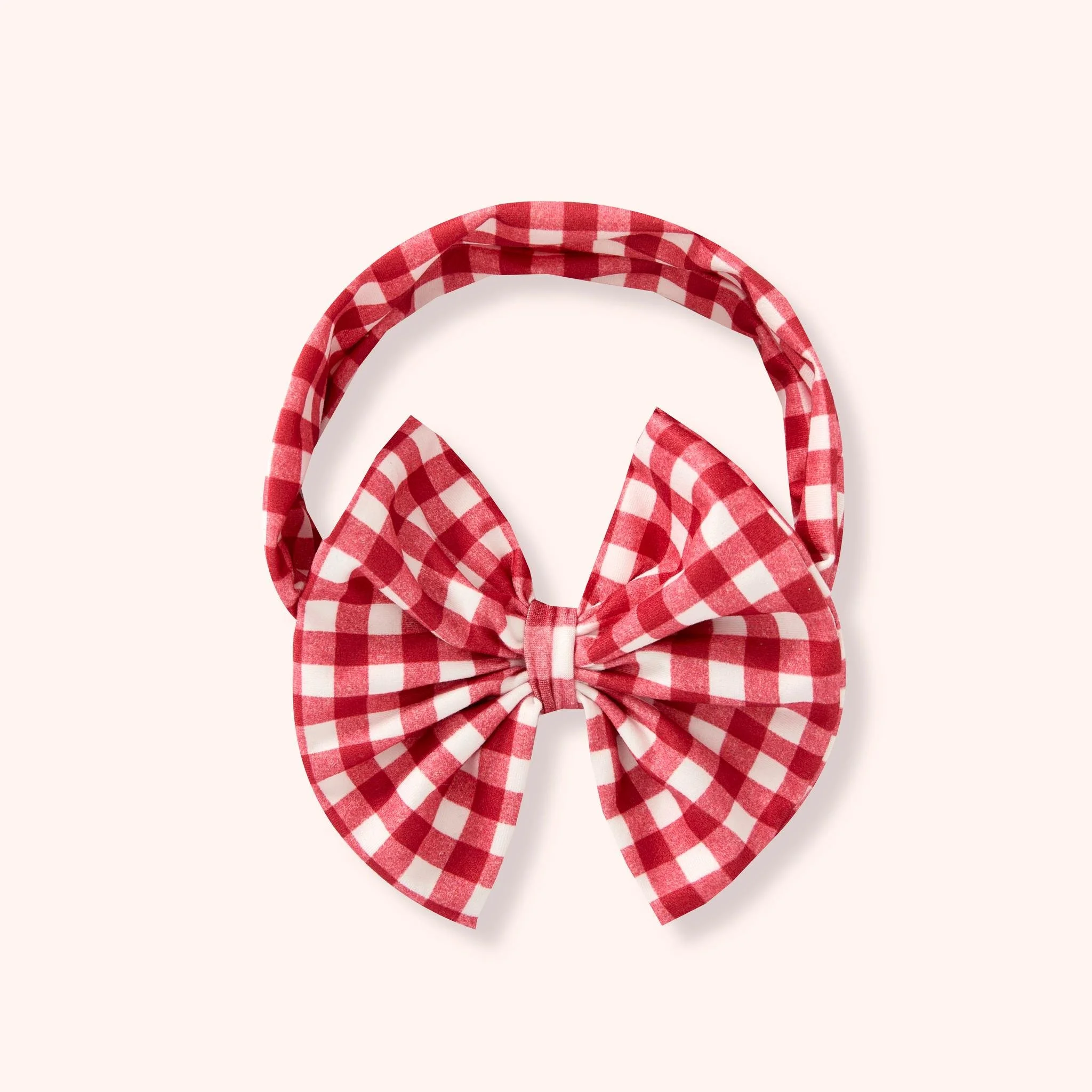 Gingham Picnic Bow Headband