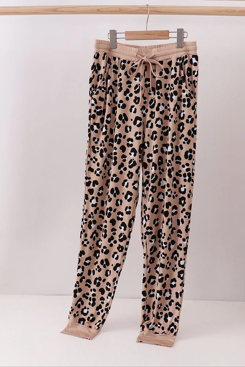 Chic Leopard Bamboo Pajama Pants
