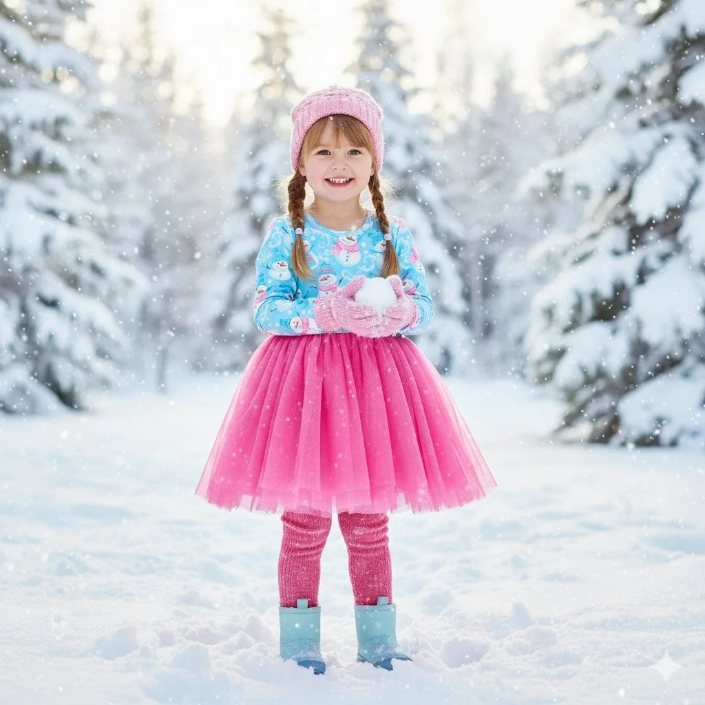 Snowman Twirl Dress