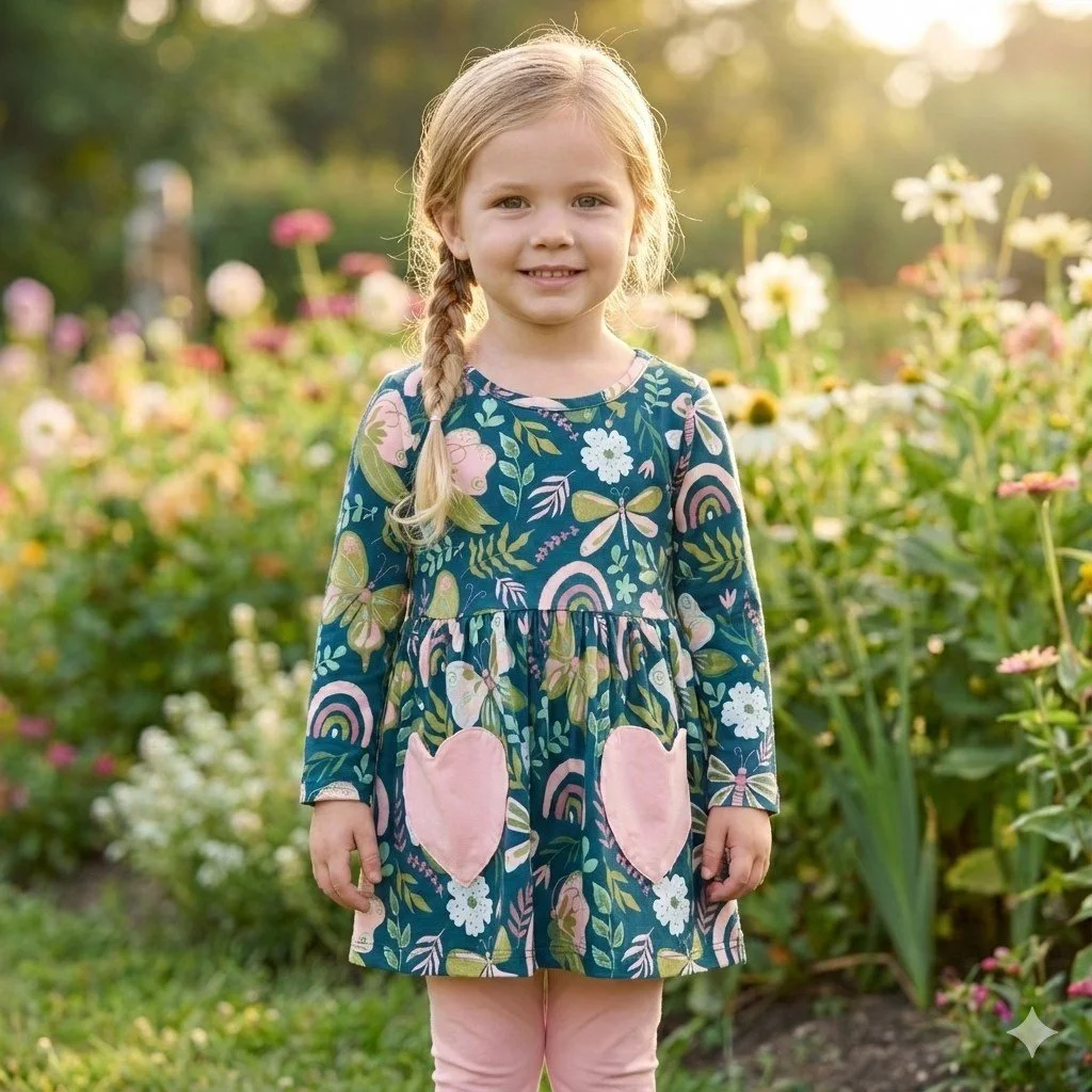 Whimsical Floral Adventure Dress