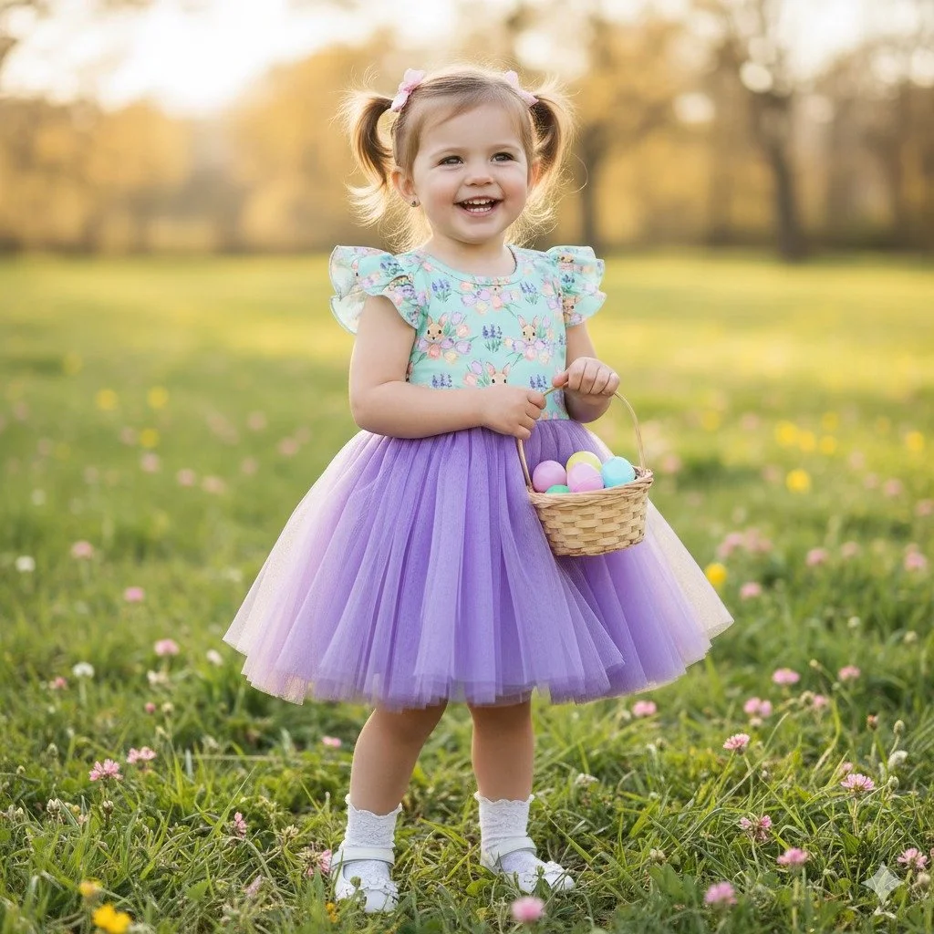 Purple Cottontail Cutie Tulle Dress