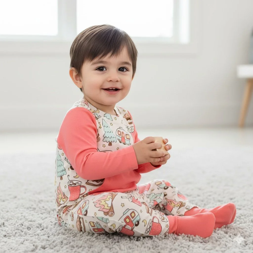 Camping Crew Boy Romper