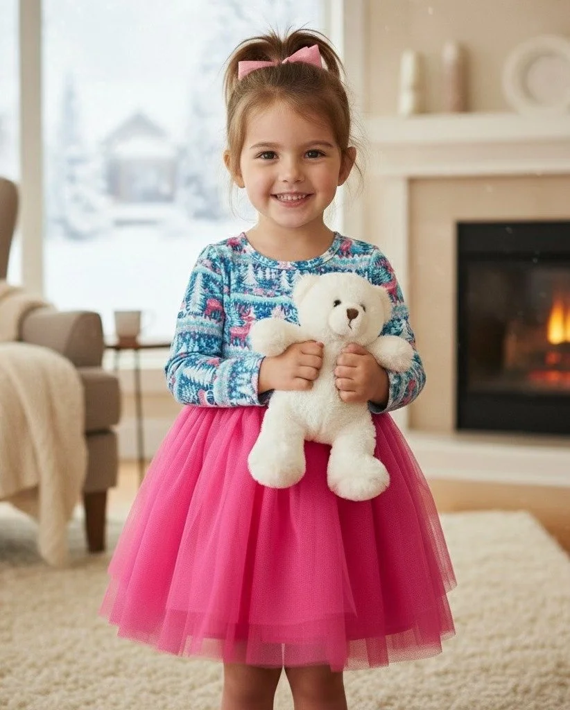 Reindeer Forest Twirl Dress