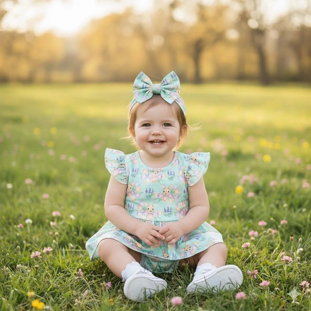 Purple Cottontail Cutie Romper