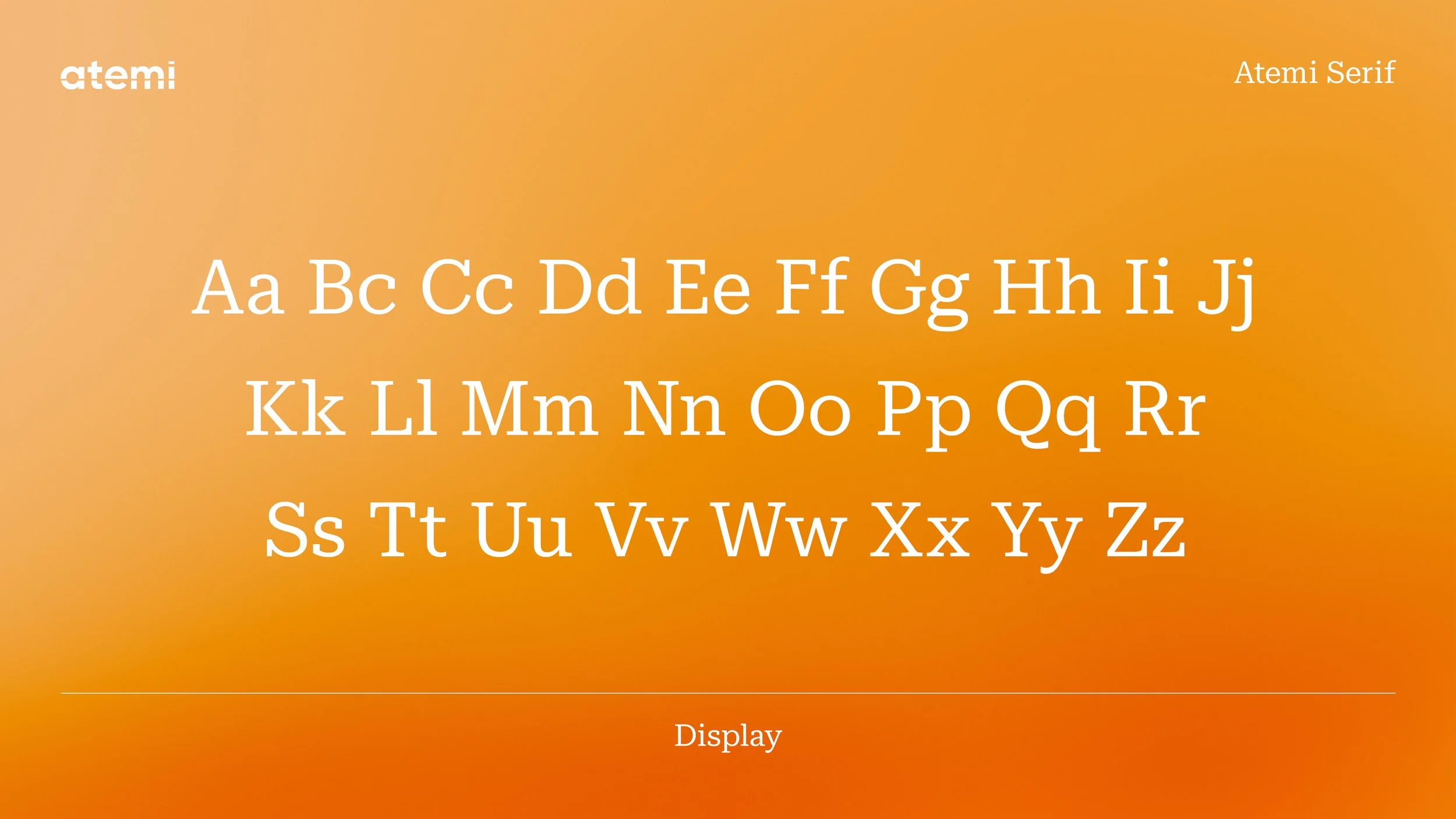 Atemi Serif Typeface