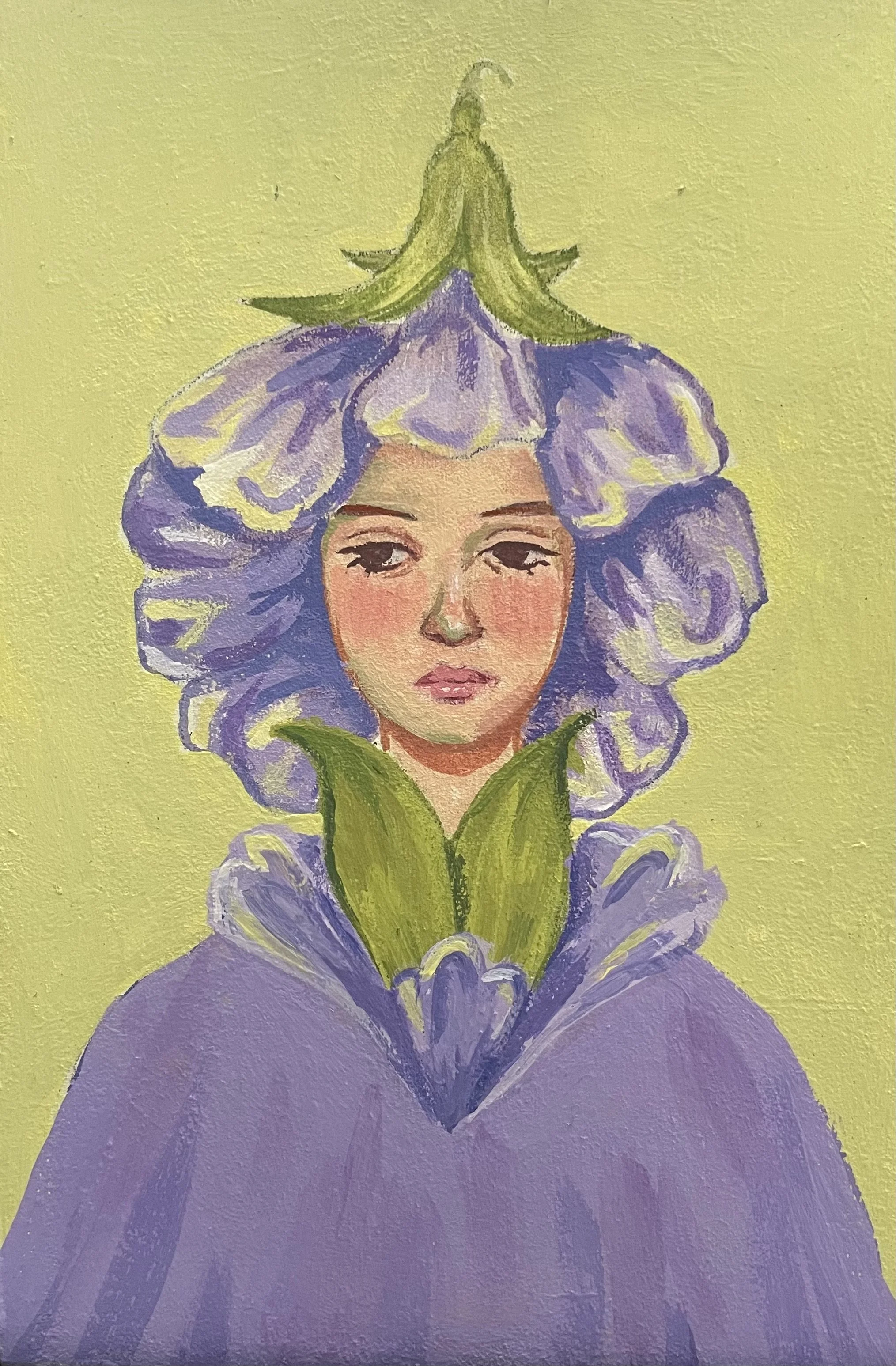 Flower Lady Art Print