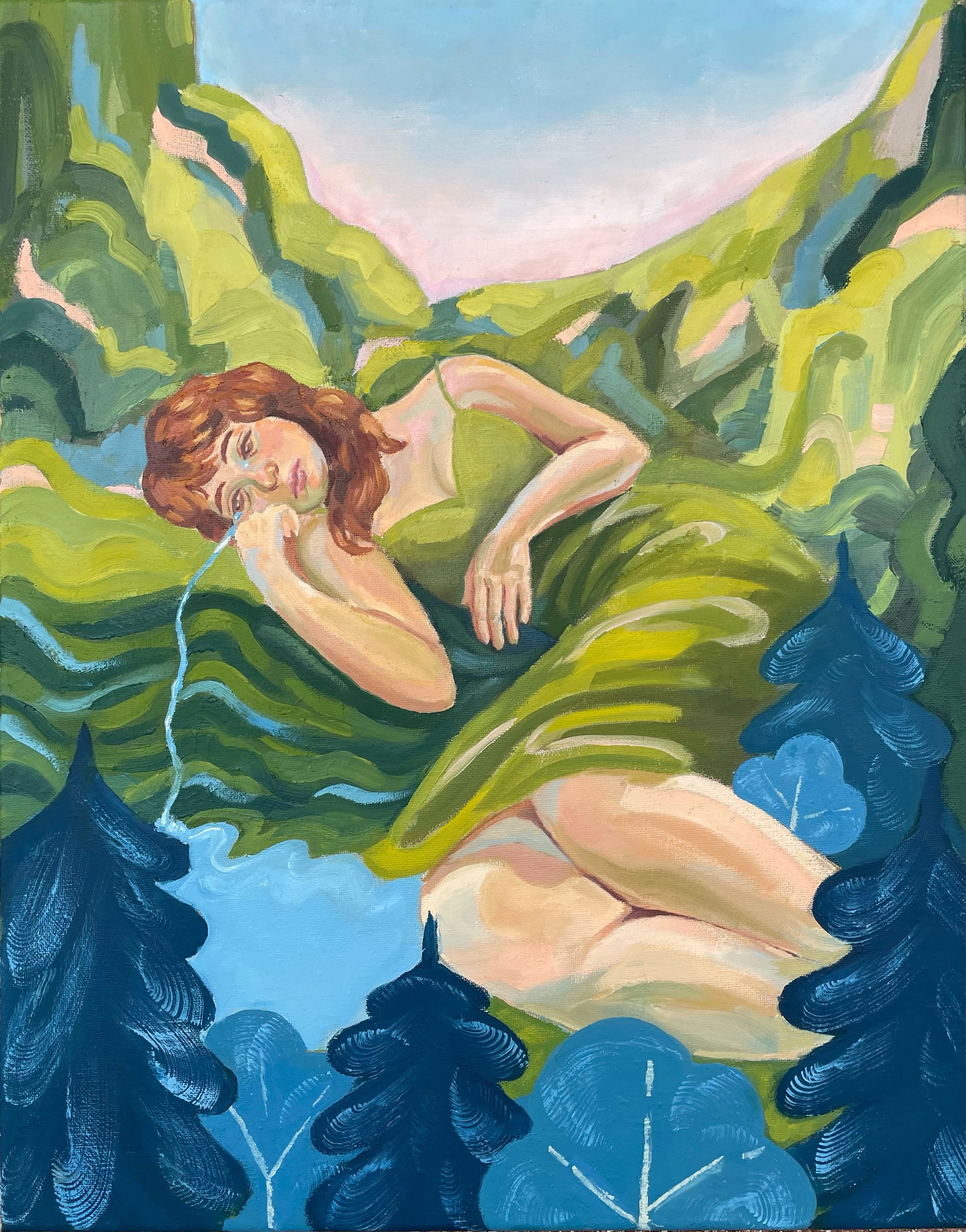 River of Tears, oil on canvas, 2024