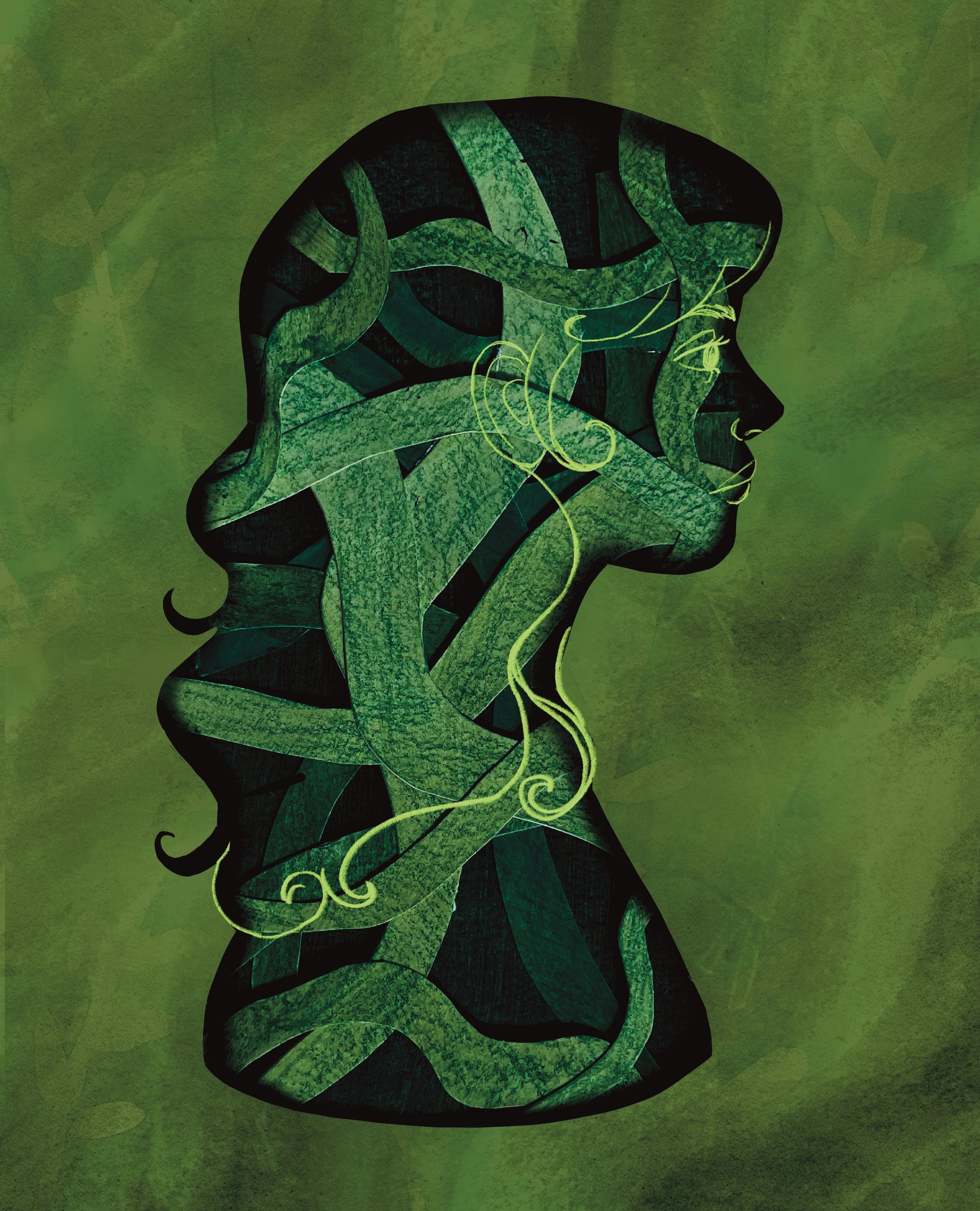 Tangled Inside, mixed media, 2026