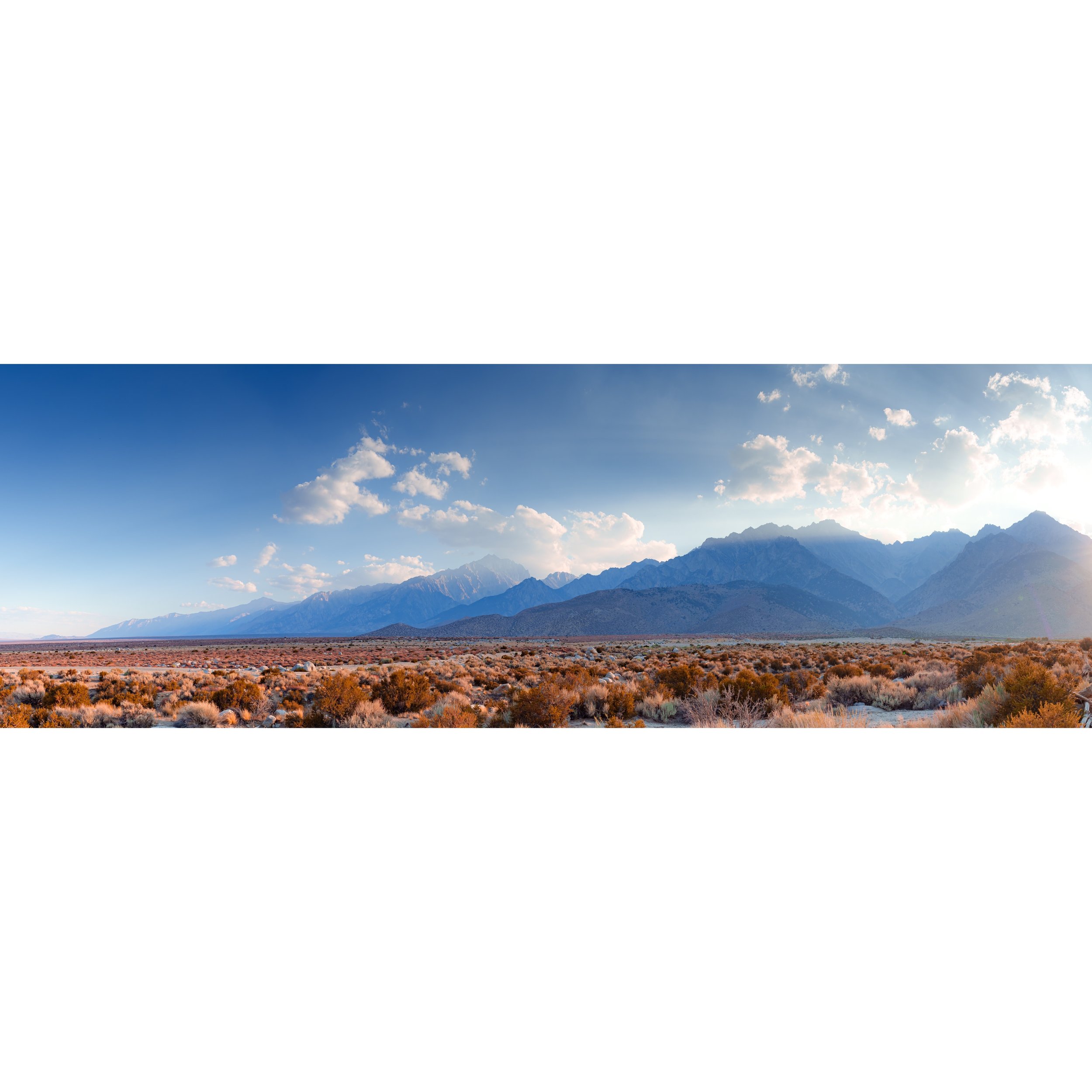 Mt. Williamson and the Southern Sierra Panorama Print