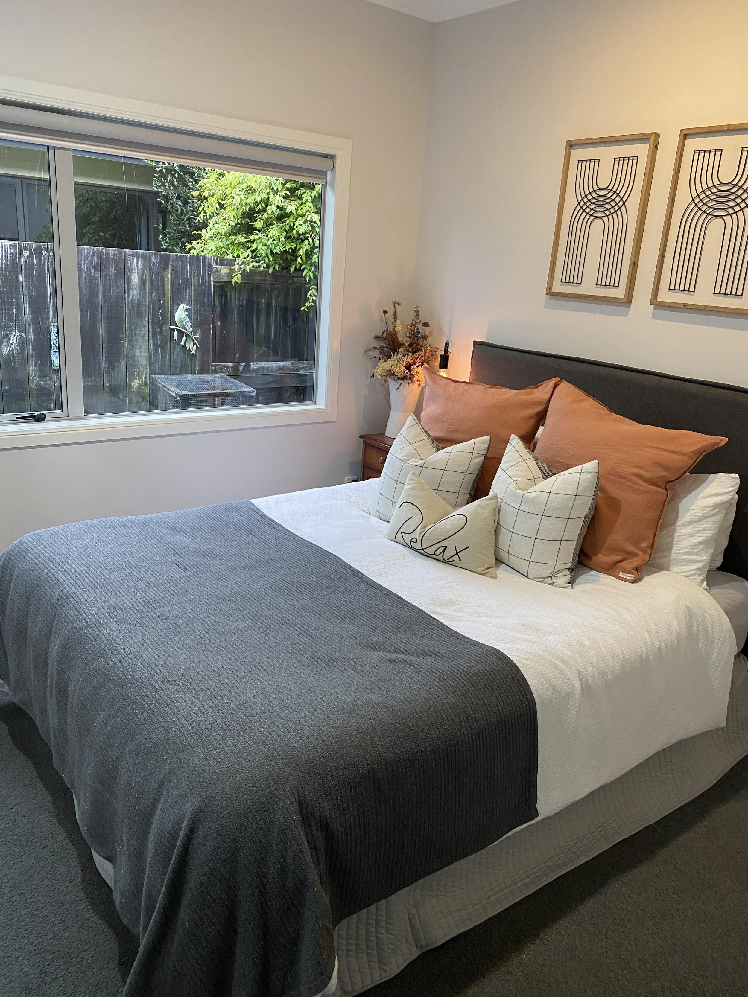 Bedroom and living spaces