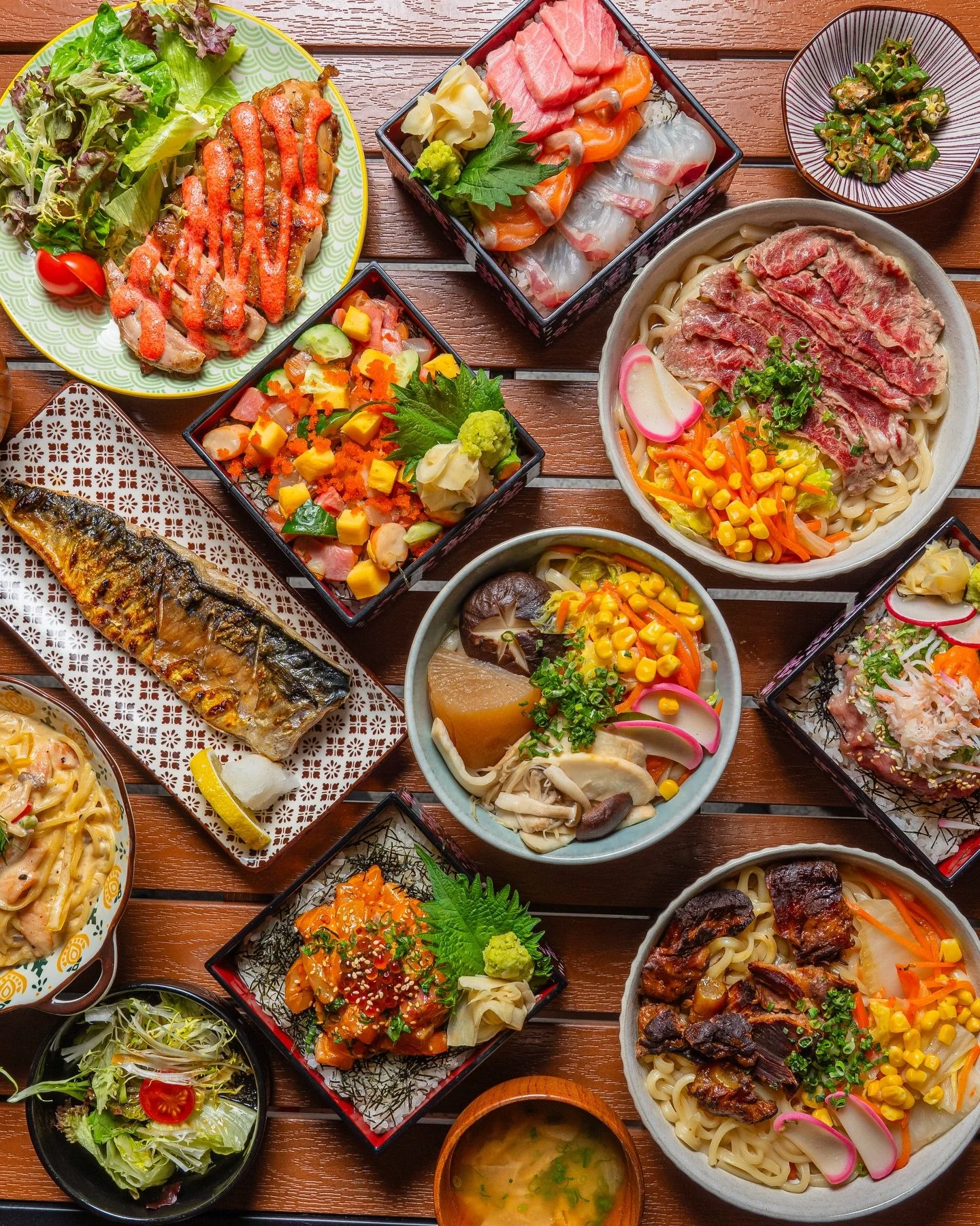 Our lunch sets turn midday into something worth slowing down for. 

From the perfectly balanced Teishoku to the full Executive 3‑Course experience, every plate is made to fuel your day and maybe a little laughter along the way.

📅 Daily | 11:30AM&nd