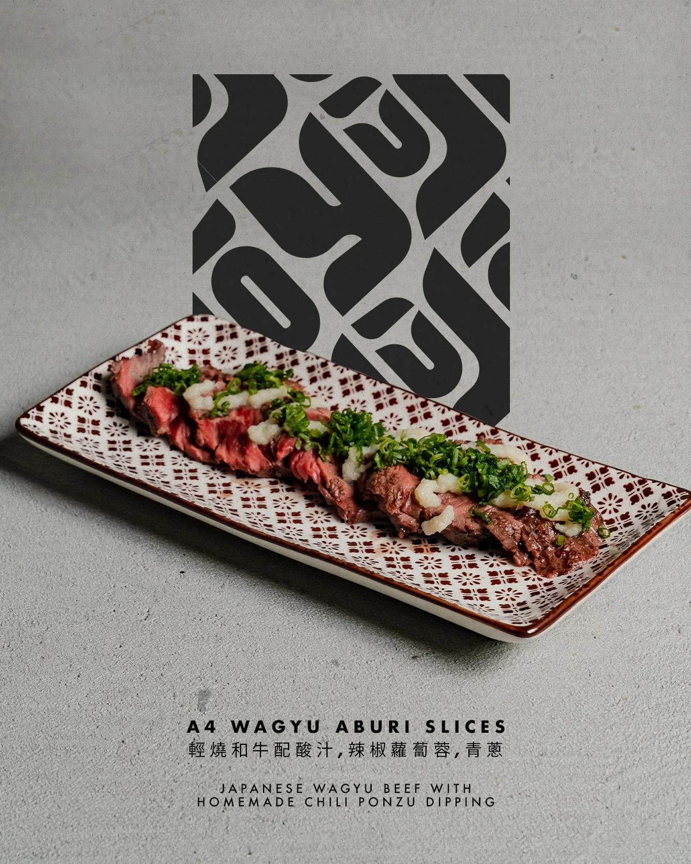 Melt. Dip. Repeat.

Our A4 Wagyu Aburi Slices are lightly torched to bring out that buttery richness, then finished with a punchy homemade chili ponzu, grated chili radish, and fresh spring onions.

One dip and you&rsquo;ll understand why this is a Y