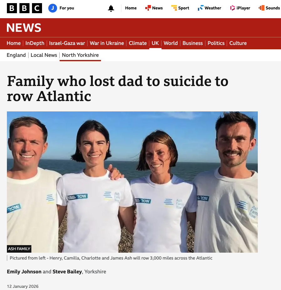 BBC North Yorkshire write about Ash Family Row