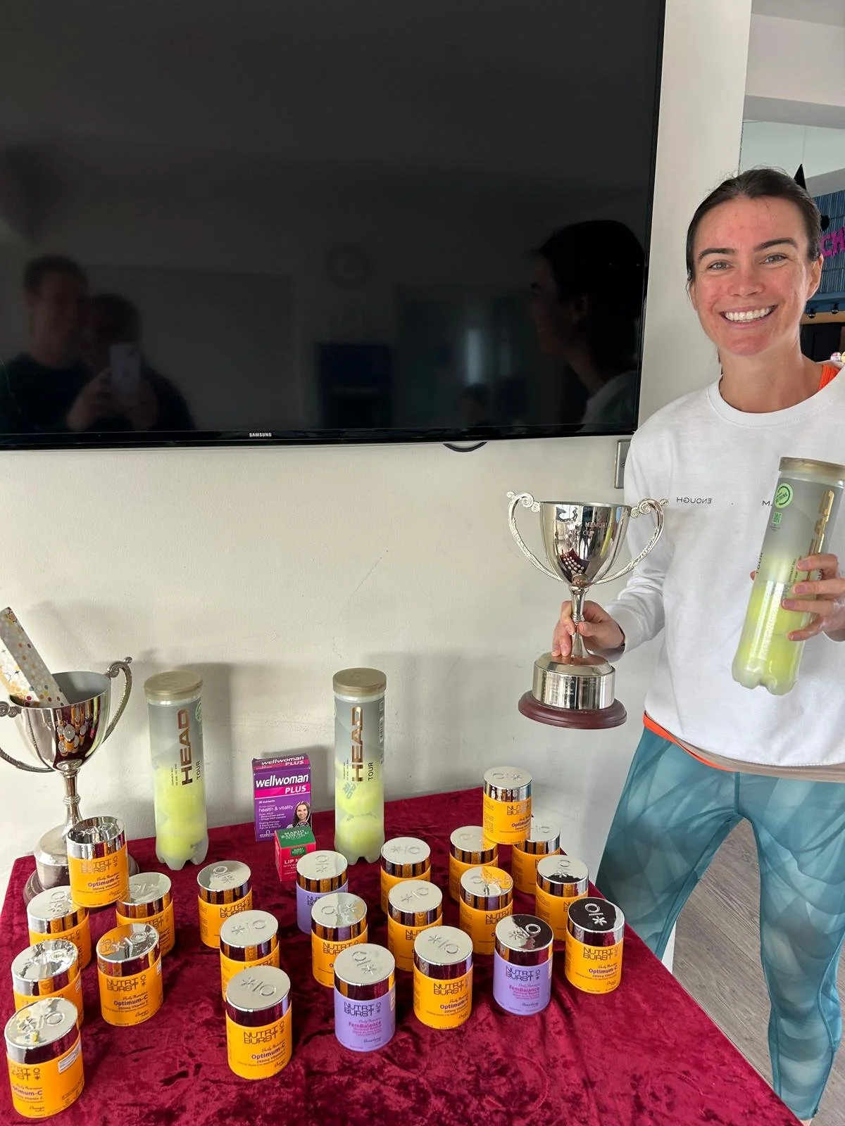 First fundraising event at Magdalen Park Tennis Club raising over £1000