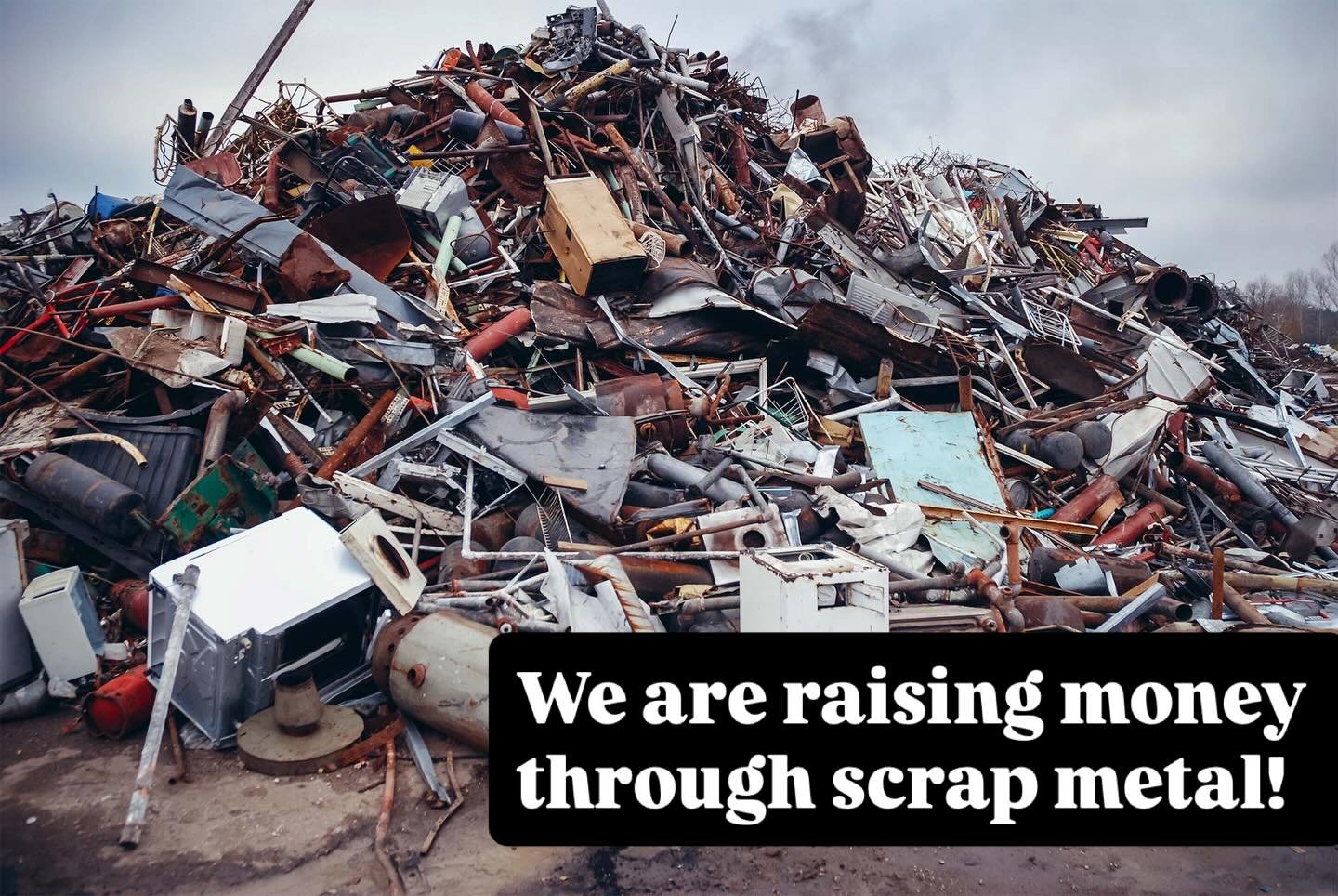 A local neighbour is a FUNDRAISING LEGEND and is collecting scrap metal (anything from drinks cans to fence wire to bottle caps to building rubbish) and selling it to the scrap metal team at the tip! She&rsquo;s raised about &pound;350 so far doing t