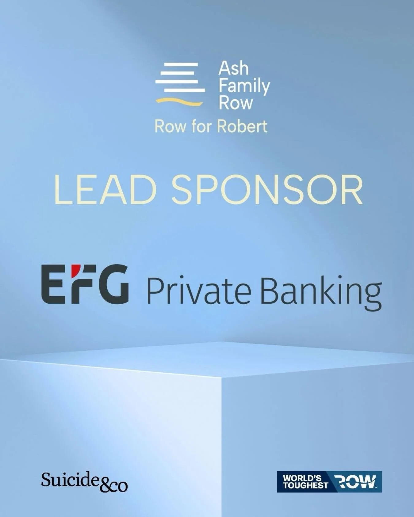 🚨 🙌 🎉 We are SO EXCITED to announce EFG Private Bank as the LEAD SPONSOR for the Ash Family Row!! 🚨 🙌 🎉 

EFG Private Bank provides comprehensive investment and credit solutions for private and institutional clients. As a responsible employer, 