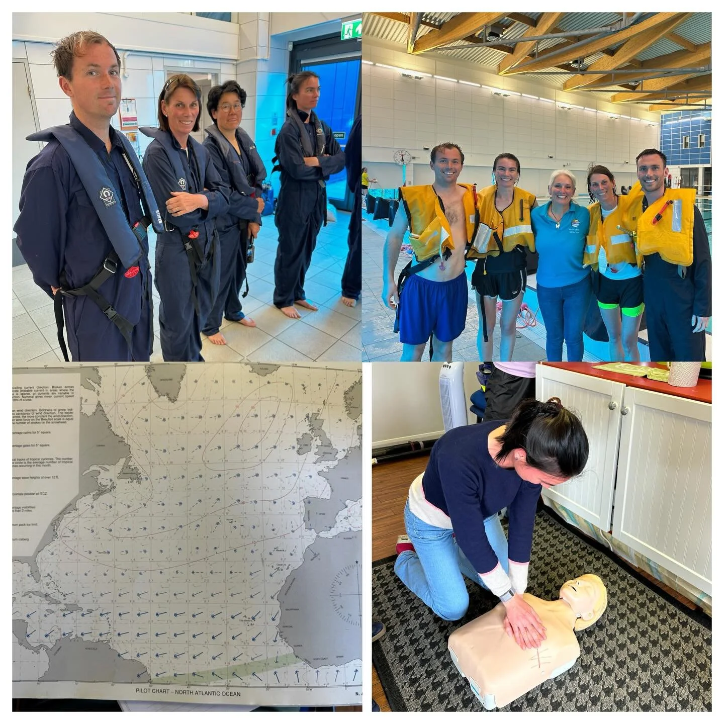Survival at sea, navigation, ocean communications, first aid. A brilliant 5 days learning with Dawn of @rowaurora (a multiple world record holder!) about all the absolute necessities to help get us safely across the Atlantic! 🌊 ⛑️ 🚣&zwj;♂️ 📻 

Nex