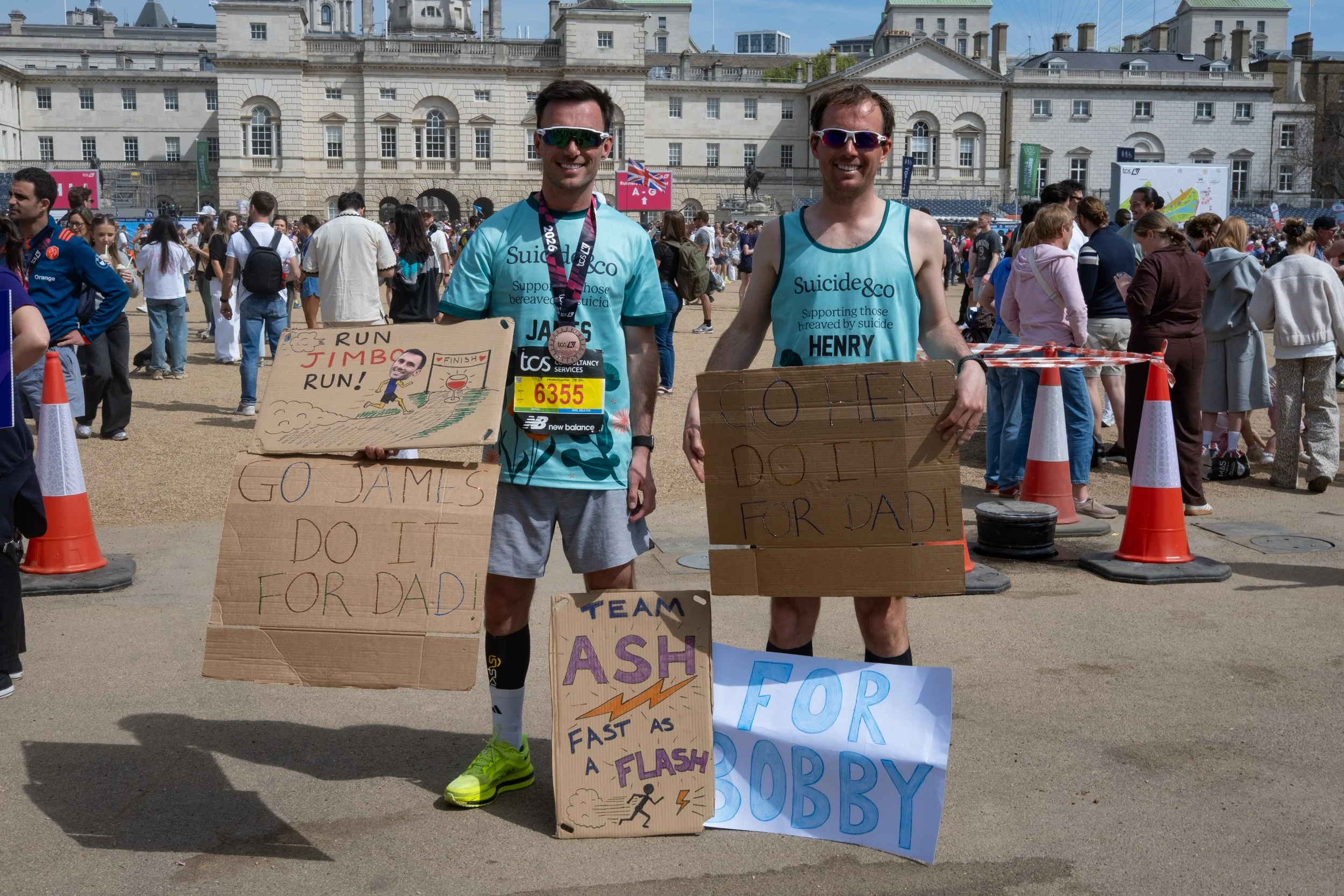 Henry and James run the London Marathon 2026