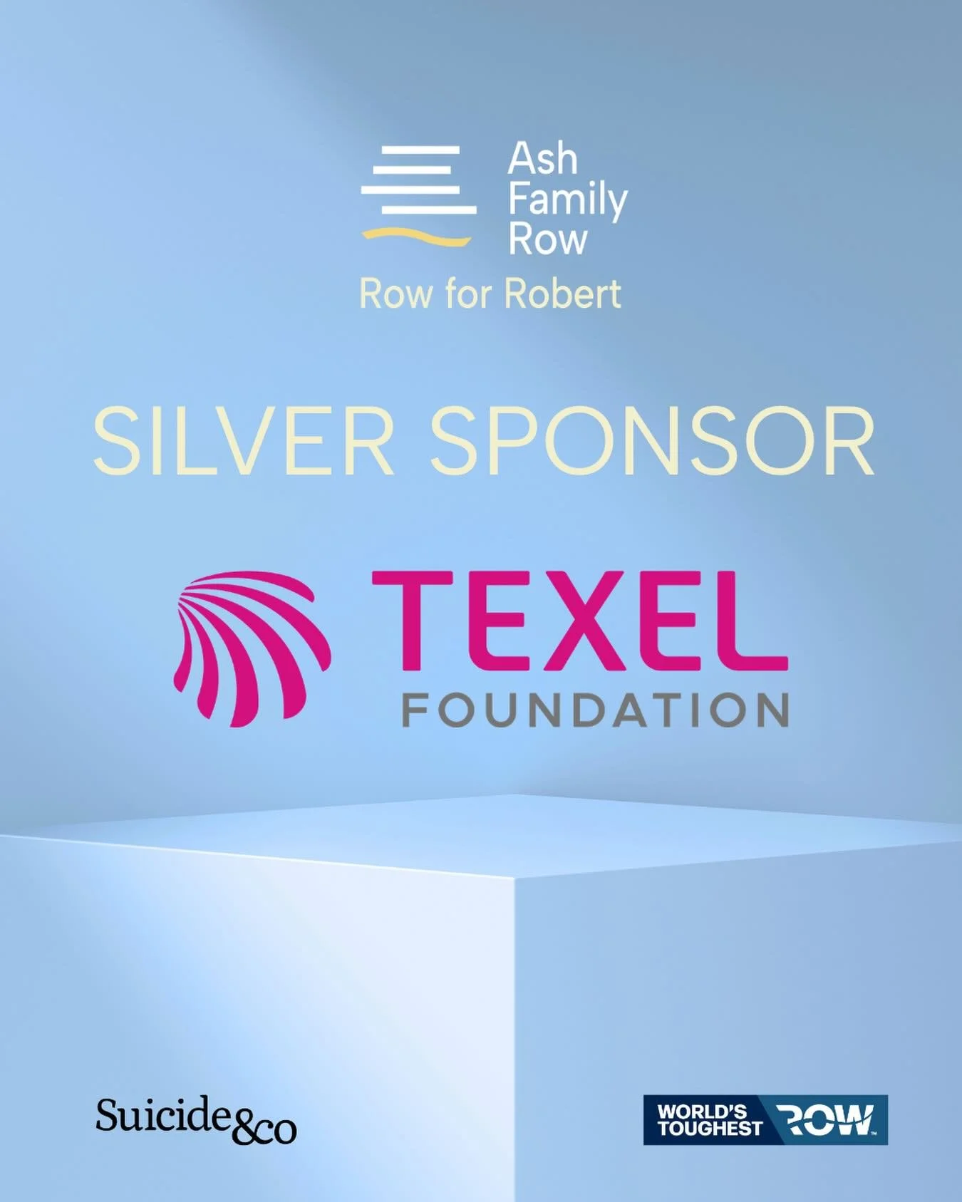 🚨 📣 Silver Sponsorship Announcement 📣 🚨 we are absolutely pumped to have the Texel Foundation as Silver Sponsors of the Ash Family Row.

The Texel Foundation is providing vital funds and support to help us with our challenge. The Texel Foundation
