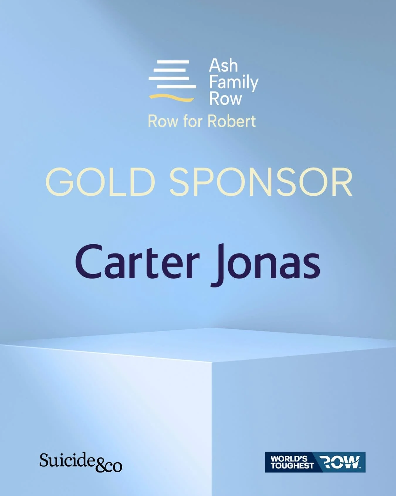 📣 🚨 Sponsorship announcement 📣 🚨 we are absolutely delighted to announce @carter_jonas_llp as gold sponsors of Ash Family Row. 

Carter Jonas is proud to support the Ash Family Row in aid of Suicide&amp;Co, a cause that aligns closely with their 
