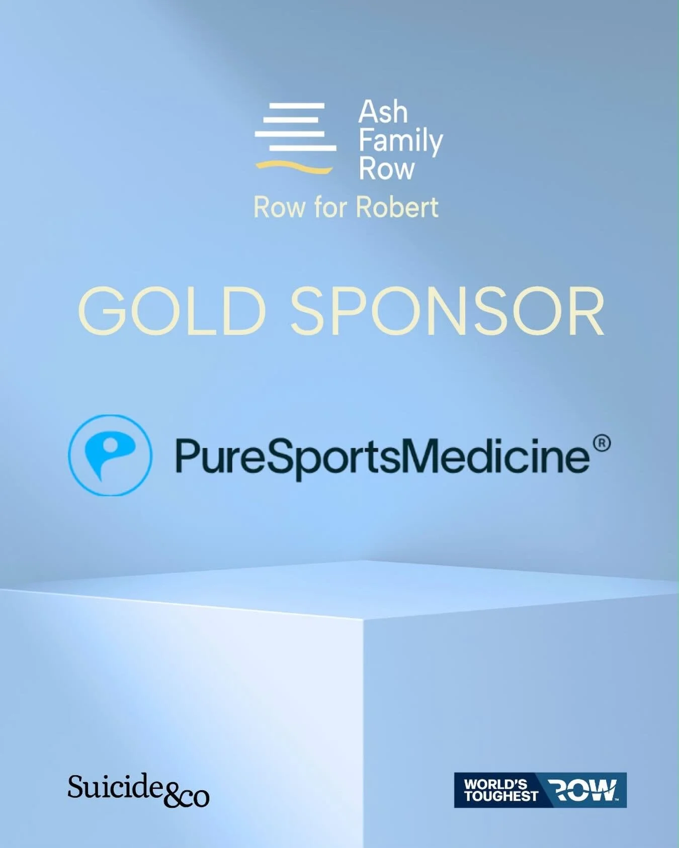 🚨 📣 GOLD SPONSOR ANOUNCEMENT 🚨 📣 we are so pleased to announce @puresportsmed as a gold sponsor of Ash Family Row! The team at Pure Sports Medicine were introduced to us and have come on board with a super generous sponsorship package. They are a