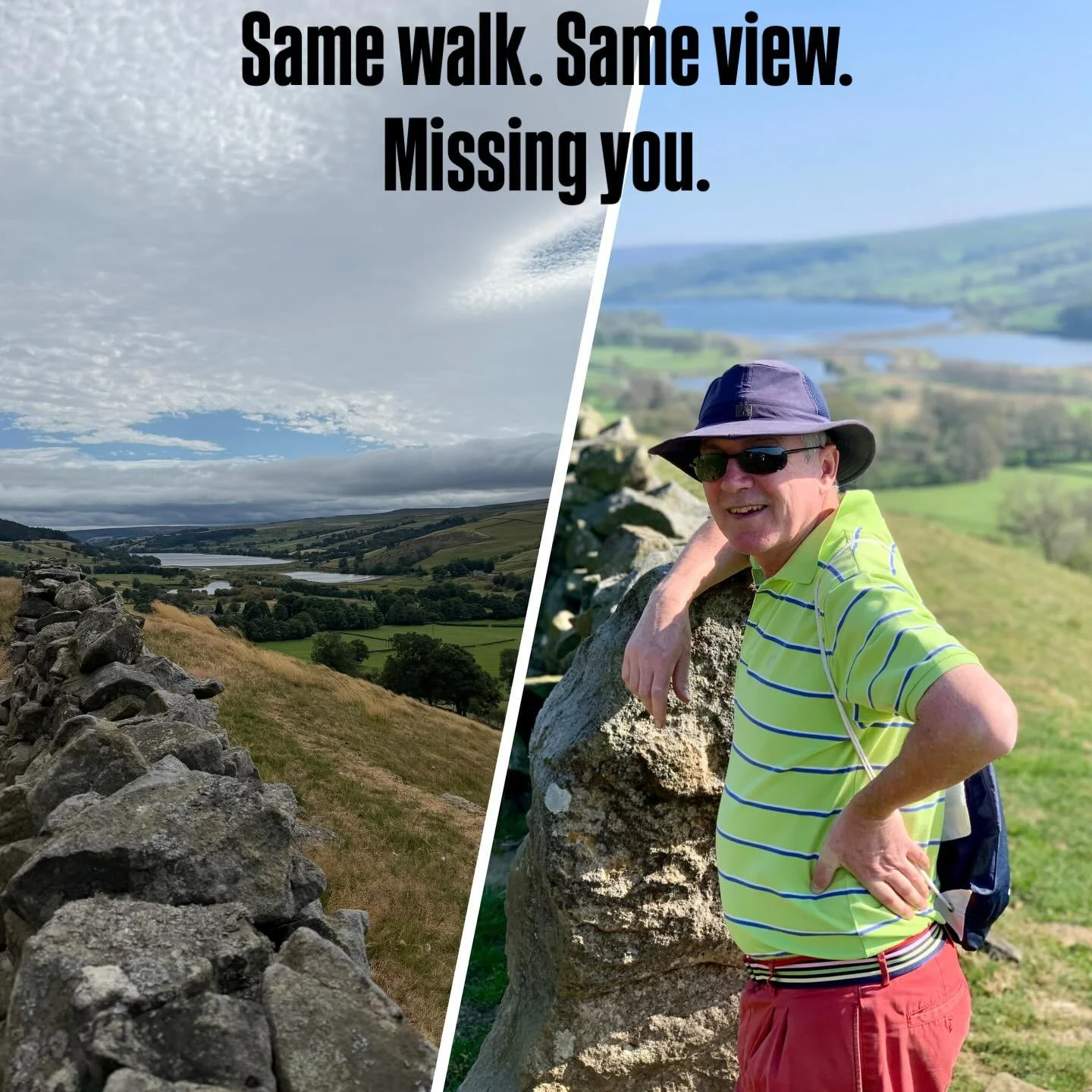 A weekend at home. Your favourite walk is the same, but different. The views are the same, but different. The pictures don&rsquo;t feature you anymore. We miss you in the every day of life. We&rsquo;re doing this for you. 

#ashfamilyrow #rowforrober