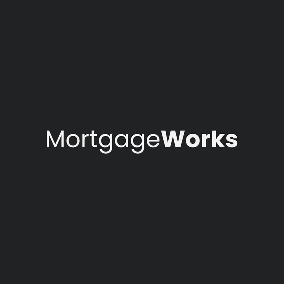 Black background with white text that reads "MortgageWorks".