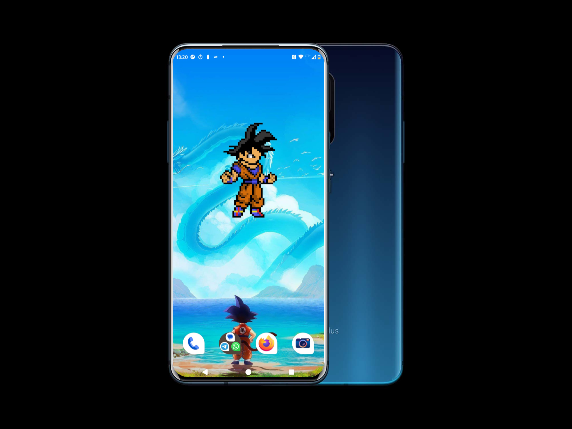 Goku Evolution Dragonball Android Widget HIgh Resolution Pixel Art Bandai Anime
