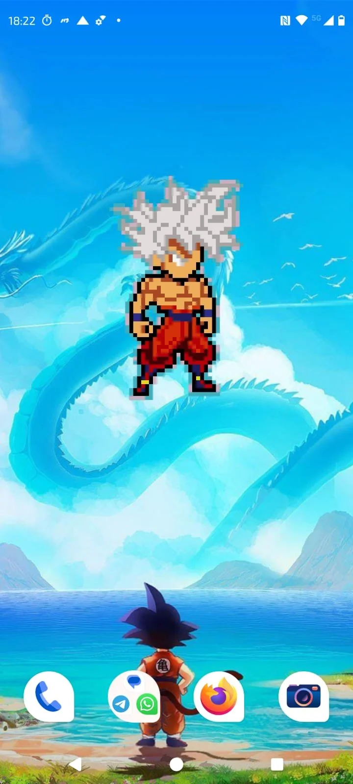 Goku Evolution Dragonball Android Widget HIgh Resolution Pixel Art Bandai Anime