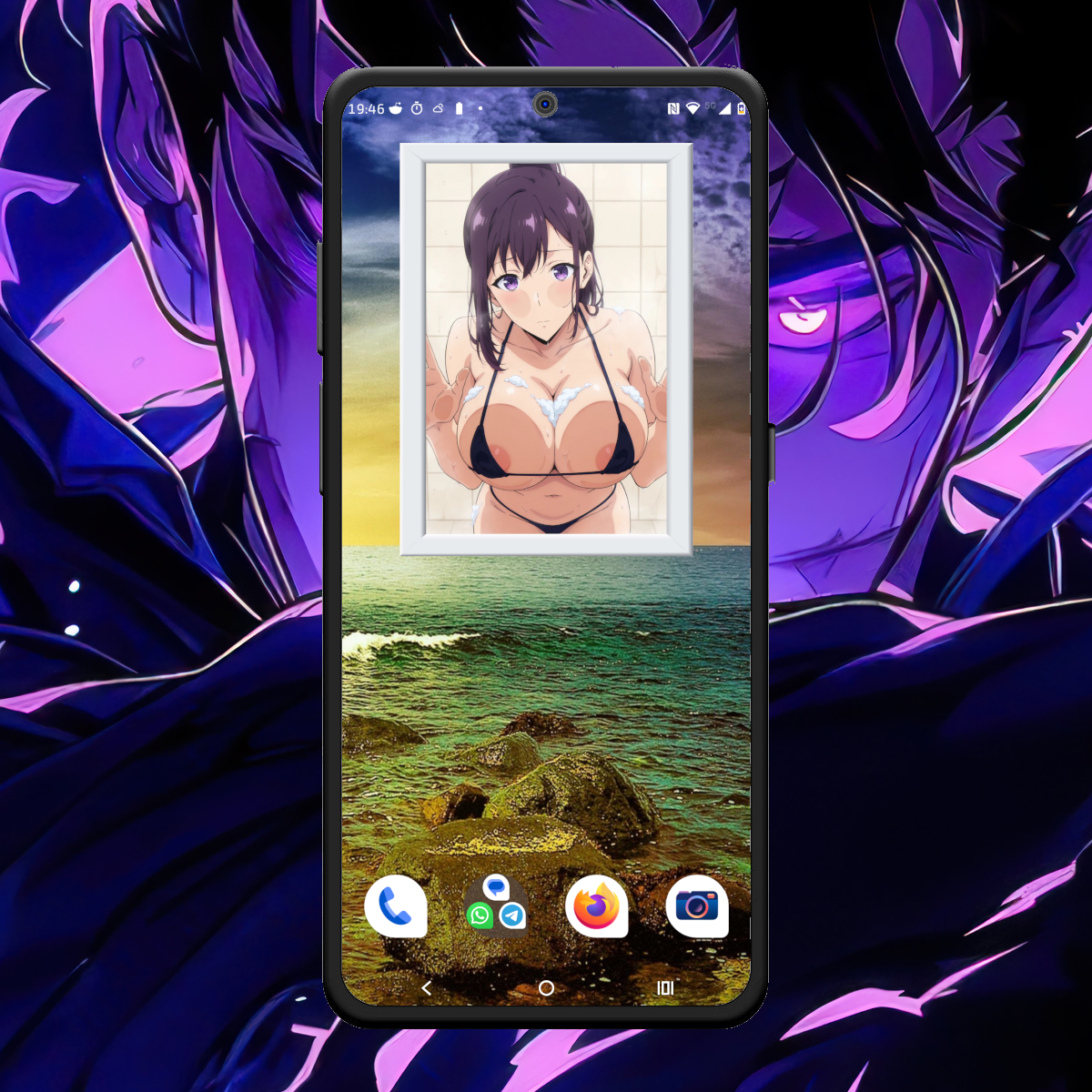 Solo Leveling Sung Jin-Ah Anime Manga Adult Android Widget with 11 sexy poses!
