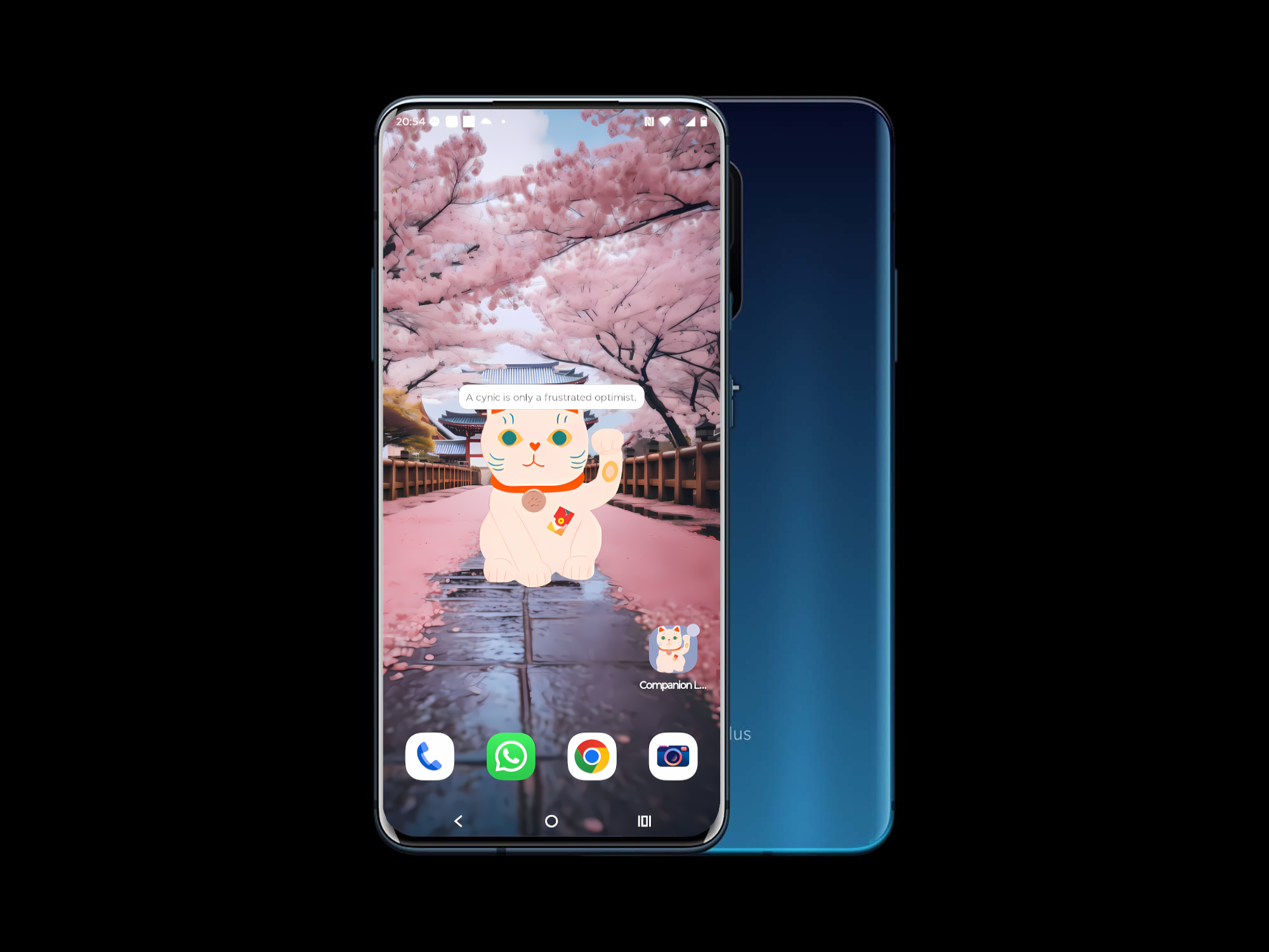 lucky cute cat widget for android high resolution with quotes