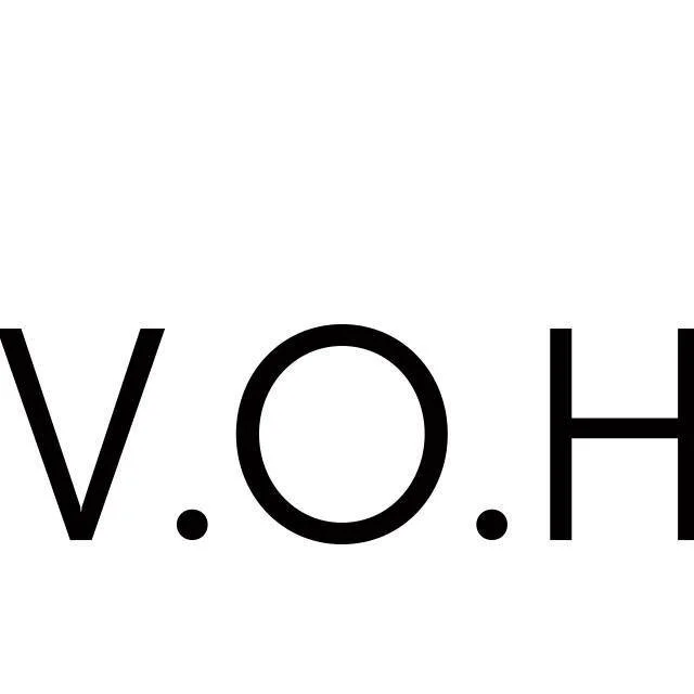 V.O.H logo valge taustal