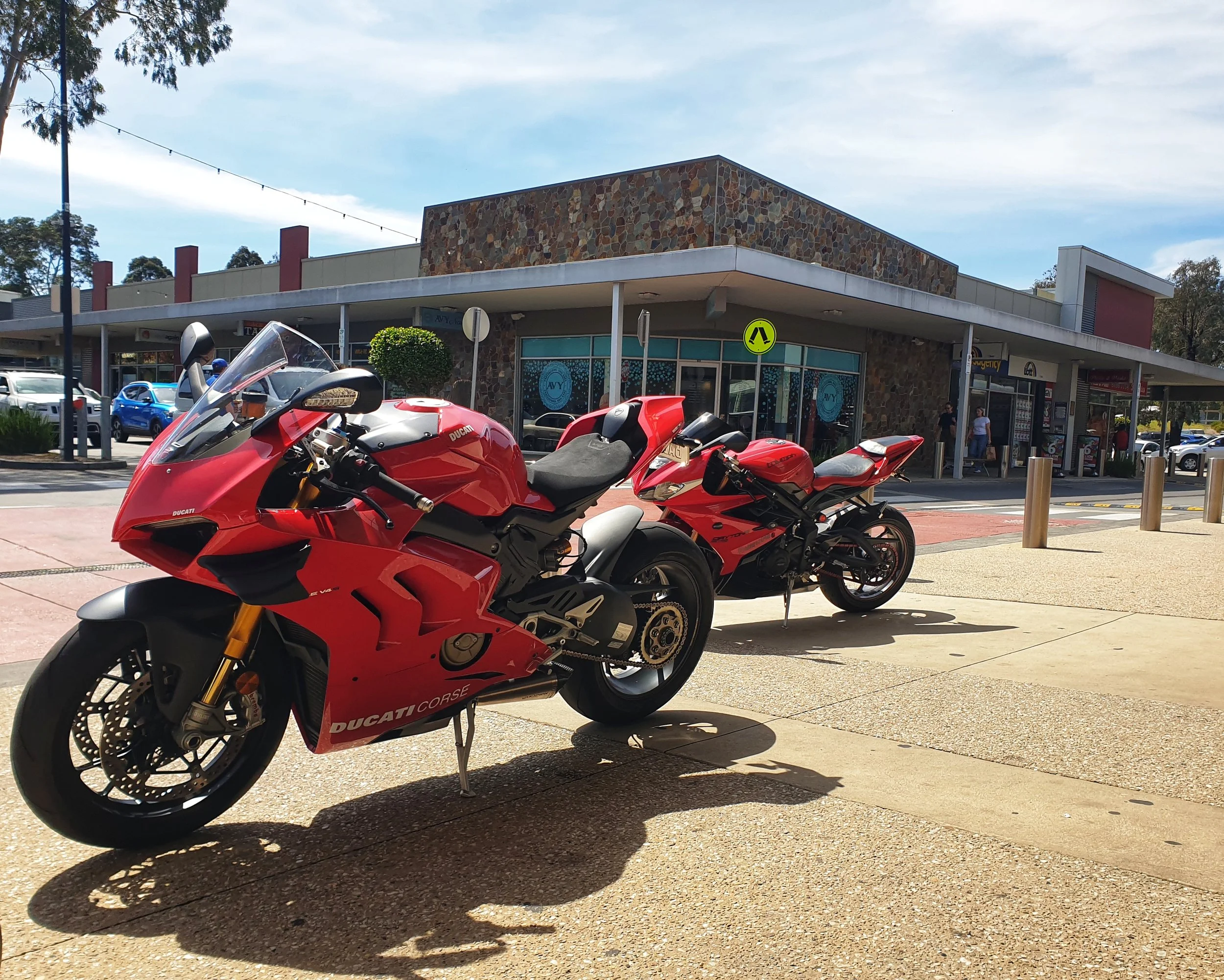 Image 7: Red Motorbikes at Lynbrook Village