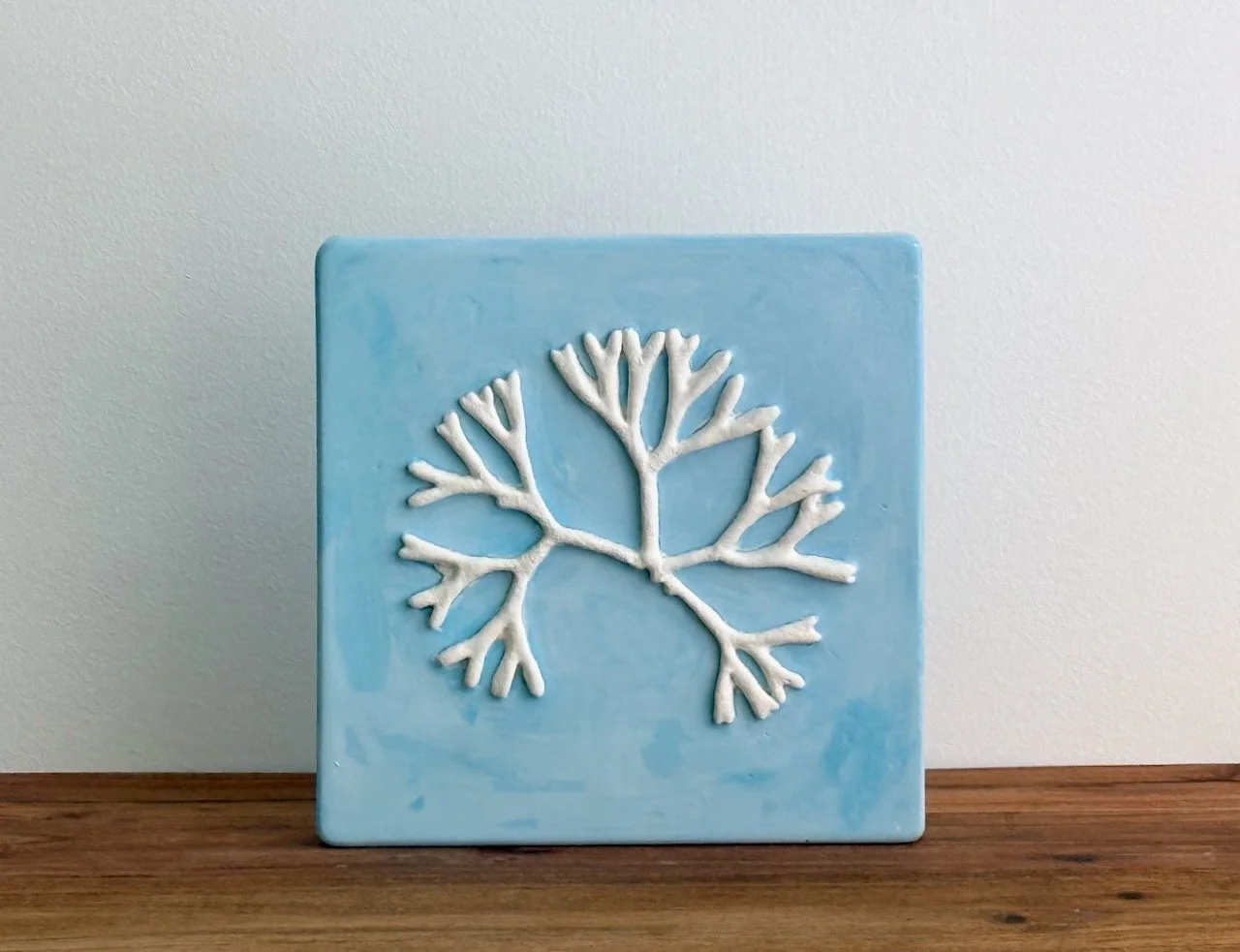 Algae in white and green/blue/yellow Wedgwood (Copy)