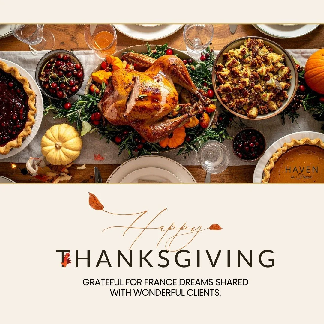 Grateful for all the clients who trusted us with their France dreams. From visa questions to property searches, being your advocate makes what we do meaningful.

Wishing you a Thanksgiving 🦃 filled with warmth, good food, and the people you love. 🧡