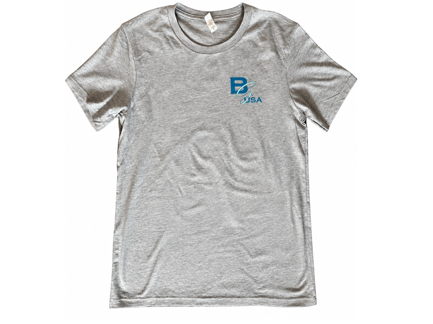 Athletic  gray Bronco Girl USA T-shirt with BG USA chest logo