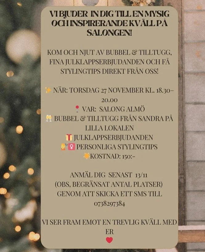 Välkomna till oss 🫶🏼