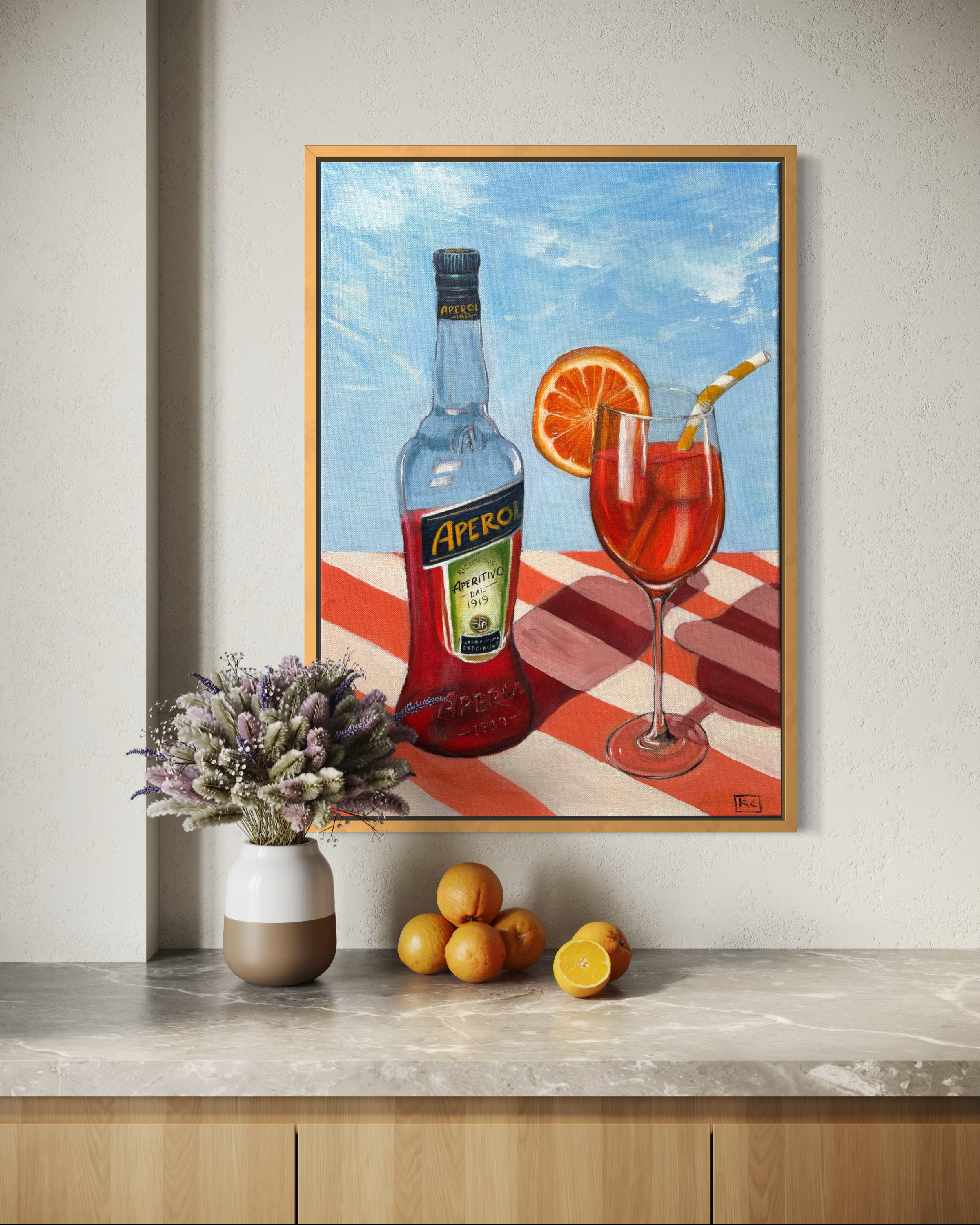 Aperol (coral stripes)