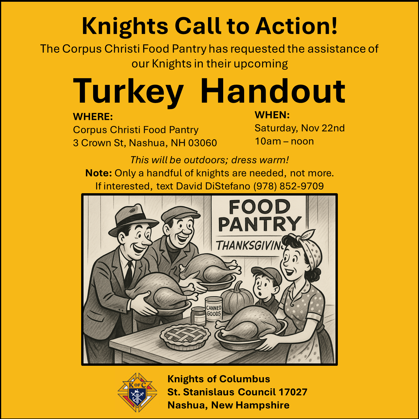 Thanksgiving Call to Action!