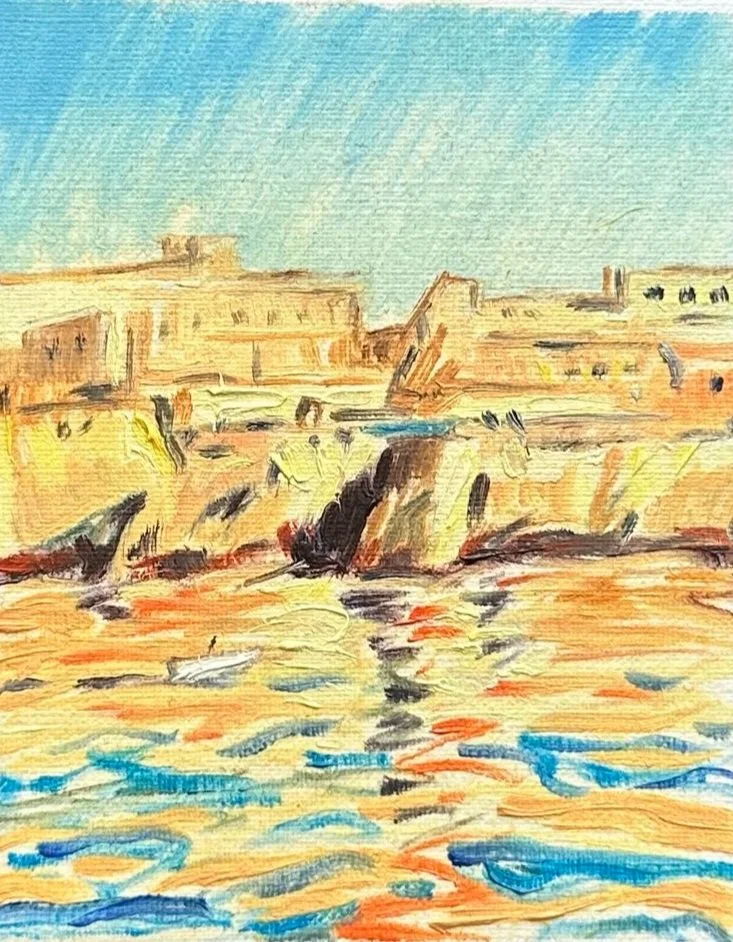 Sunrise sketch, Valletta, Malta