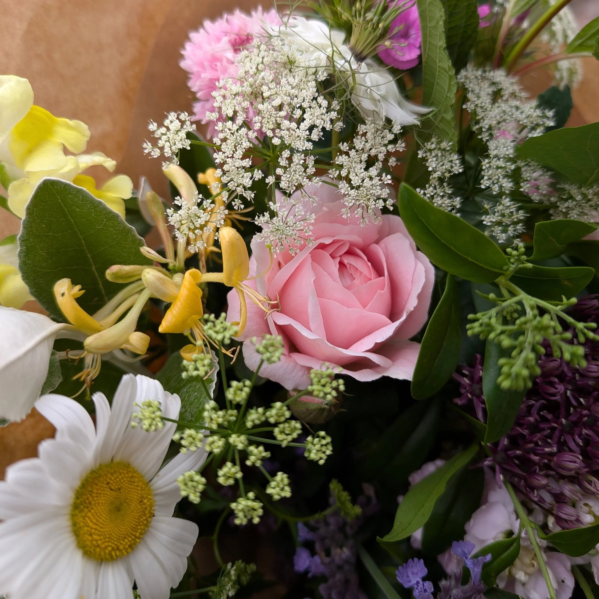 May bouquet for sale at the Friday Flower Stand at the Buttercross