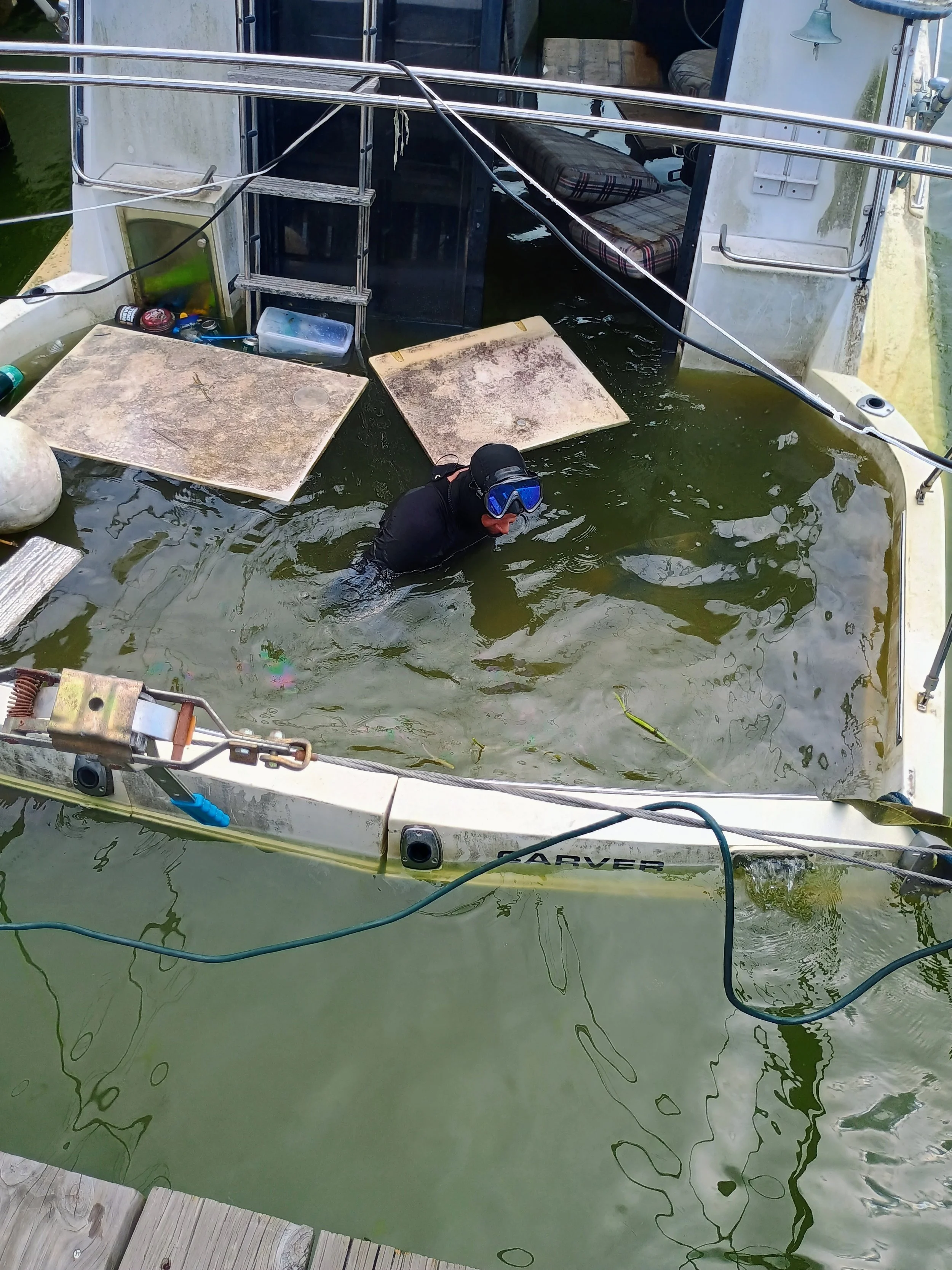 Sharkey finding the leaks