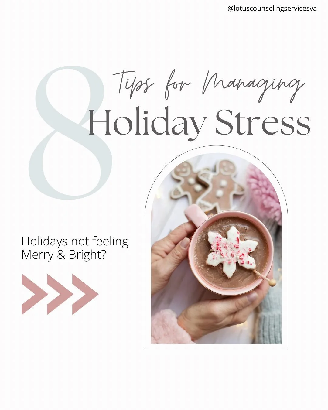 🪷
The holidays are often associated with joy, celebration, and togetherness; however, they can also be a challenging and stressful time for many. Between the pressure to seem &ldquo;merry and bright&rdquo;, the financial stress, and potentially navi