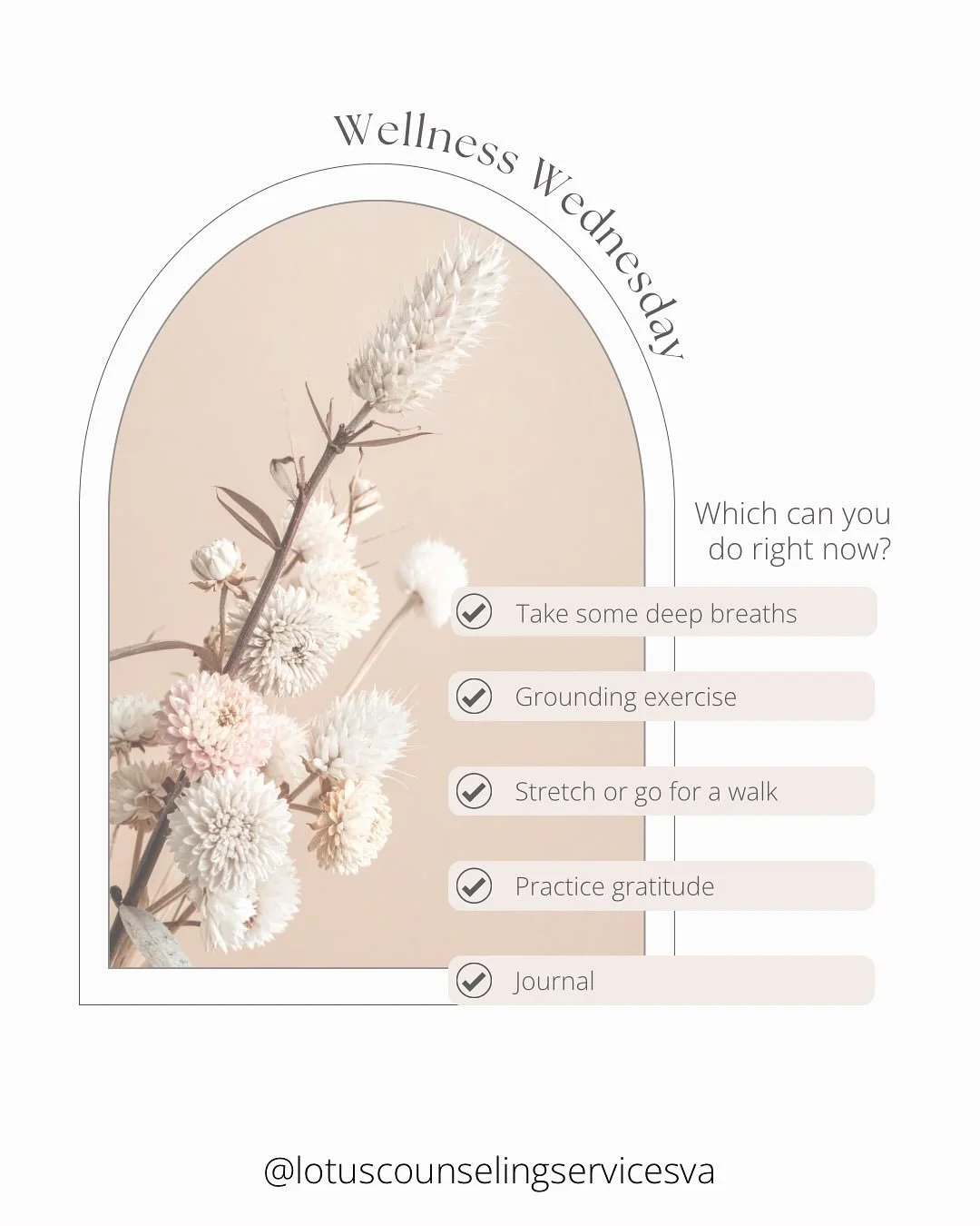 🪷Wellness Wednesday🪷

We&rsquo;re halfway through the week, so I wanted to send a reminder to check in with yourself and reflect on what your mind and body might need right now.

Burnout can show up as exhaustion, overwhelm, irritability, or feelin