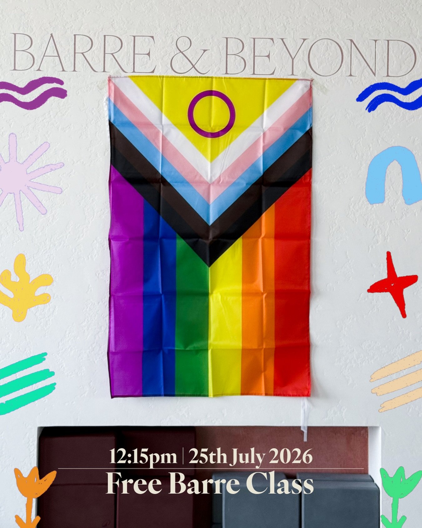 FREE BARRE CLASS | 12:15PM | SATURDAY 25TH JULY 

To show our support for the Pride celebrations happening in Belfast tomorrow, we&rsquo;re hosting a free barre class at 12:15pm 🤍

Our studio is a safe space for all members of the LGBTQ+ community ?